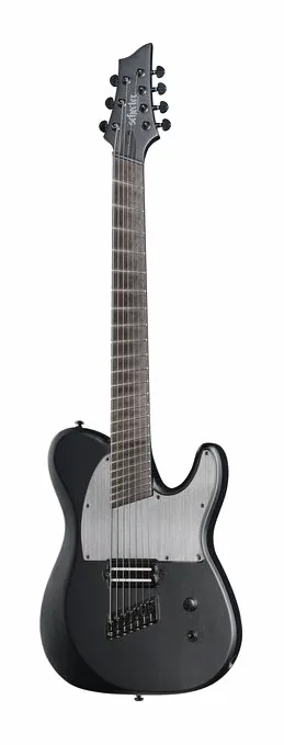 Schecter PT-7 MS Black Ops fotografato frontalmente