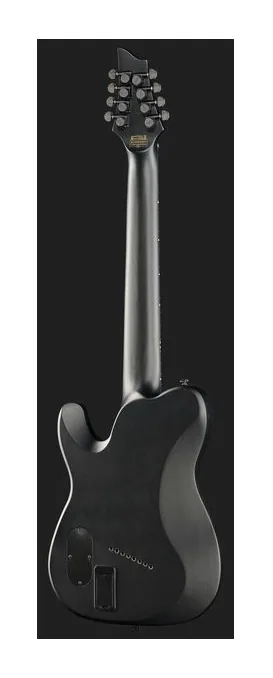 Schecter PT-8 MS Black Ops, corpo e verniciatura in primo piano