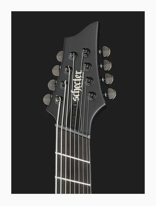 Schecter PT-8 MS Black Ops, paletta con meccaniche e logo