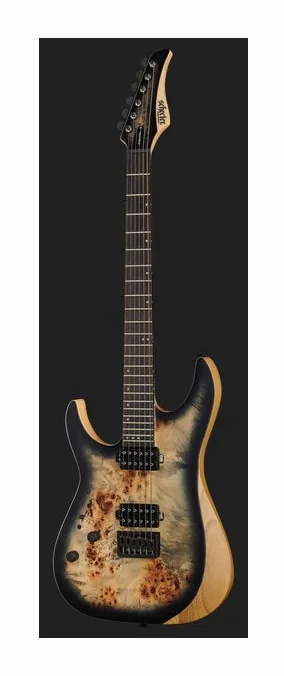 Schecter Reaper-6 LH SCB, pickup e manopole dei controlli
