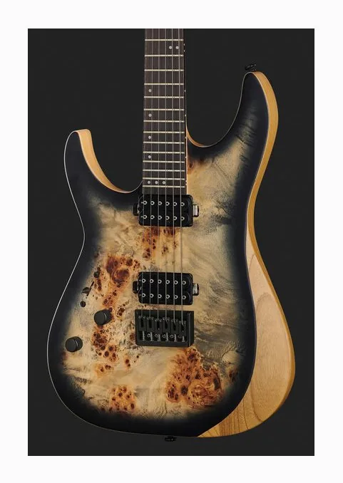 Schecter Reaper-6 LH SCB, capotasto e prime posizioni della tastiera