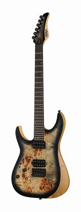 Schecter Reaper-6 LH SCB fotografato frontalmente
