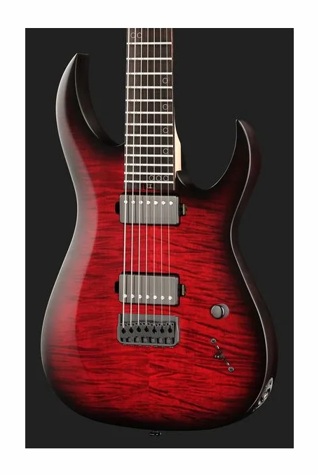 Schecter Sunset -7 Extreme SB, vista posteriore del corpo