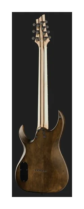 Schecter Sunset -7 Extreme Grey Ghost, capotasto e prime posizioni della tastiera