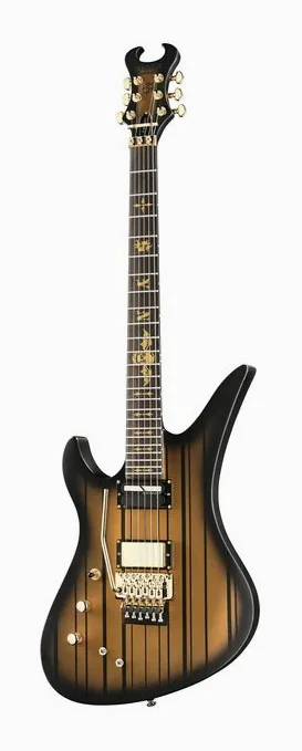 Schecter Synyster Gates Custom LH S SGB in primo piano frontale