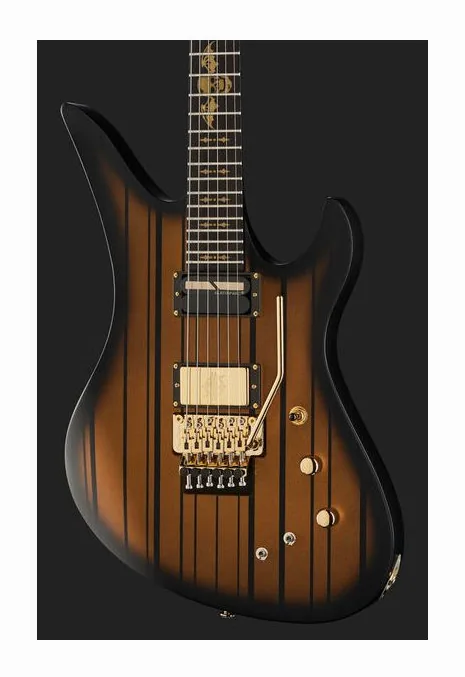 Schecter Synyster Gates Custom S SGB, manico e tastiera visti di lato