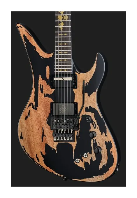 Schecter Synyster Gates Custom-S SBL, vista posteriore del corpo