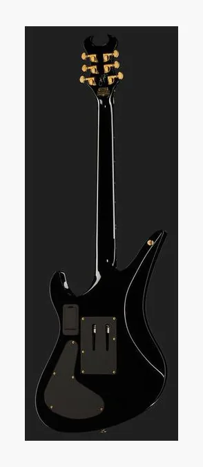 Schecter Synyster Gates Custom S BKGD, corpo e verniciatura in primo piano