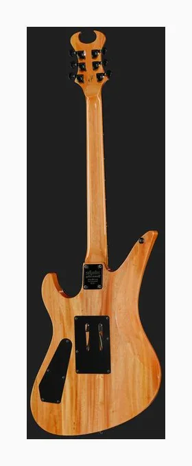 Schecter Synyster Std Plus FR GN, manico e tastiera visti di lato