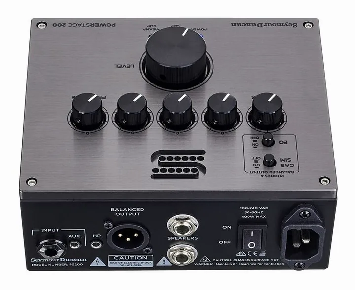 Seymour Duncan Power Stage 200, retro con le prese di collegamento