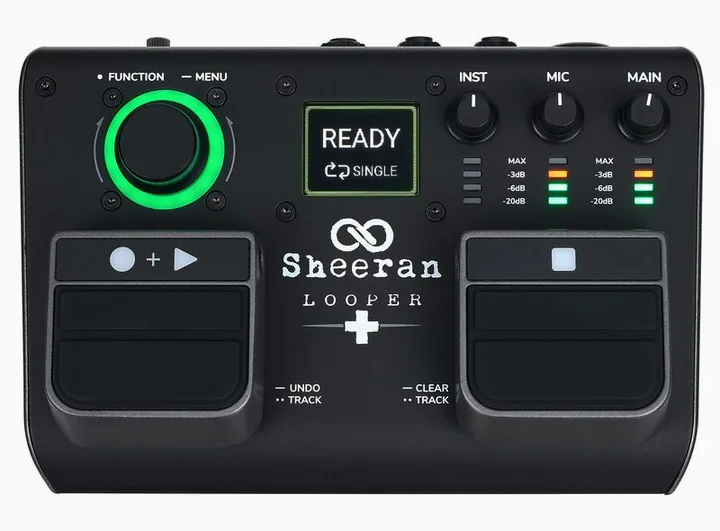Sheeran Loopers Looper +, connettori sul retro dell'unita