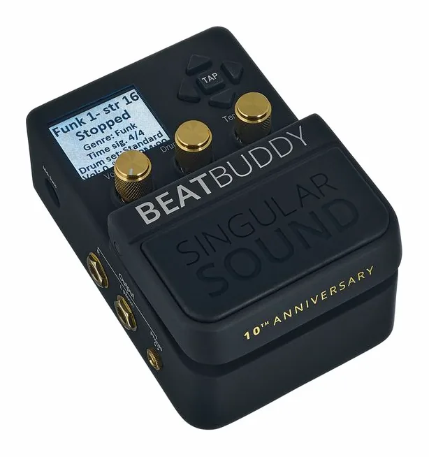 Singular Sound BeatBuddy 10th Anniversary BK, led e interruttore a pedale
