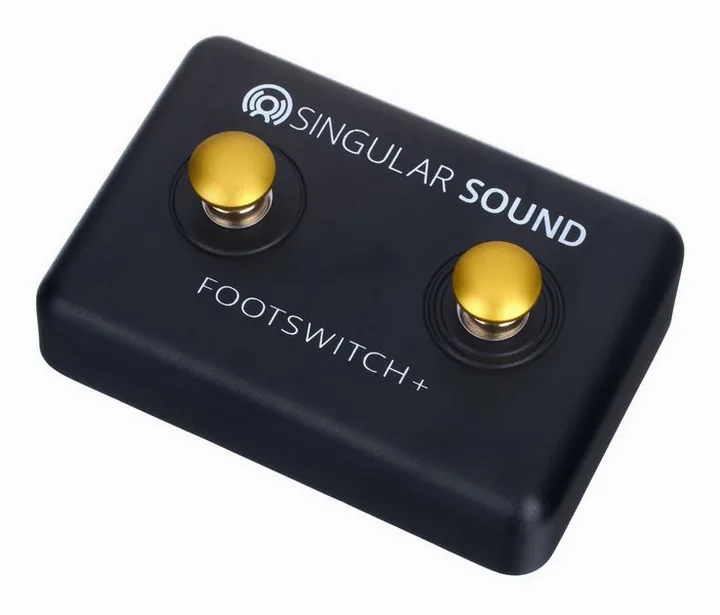 Singular Sound Beatbuddy Footswitch+ in primo piano frontale
