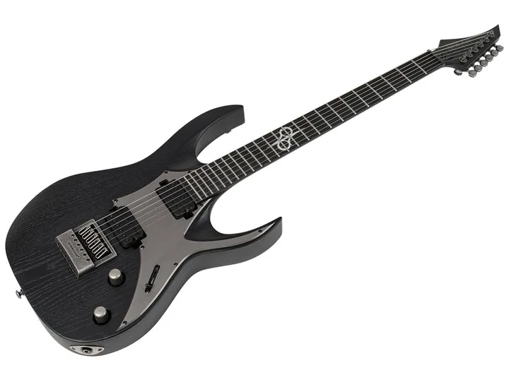 Solar Guitars A1.6DBOP Black Open Pore, capotasto e prime posizioni della tastiera