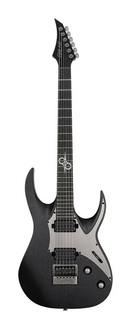 Solar Guitars A1.6DBOP Black Open Pore visto di fronte