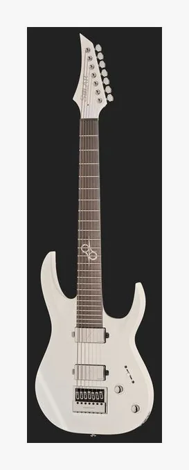 Solar Guitars A1.7 Vinter Pearl White Matte, curve del body viste dall'alto