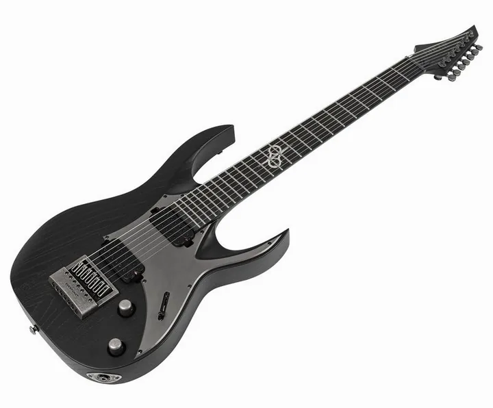 Solar Guitars A1.7DBOP Black Open Pore, vista posteriore del corpo