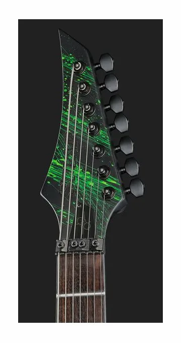 Solar Guitars A1.7FRCLN Canibalismo, manico e tastiera visti di lato