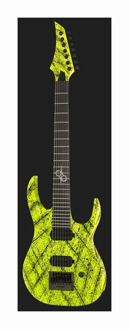 Solar Guitars A1.7LN Canibalismo+, profilo laterale del corpo