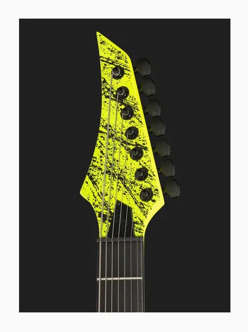 Solar Guitars A1.7LN Canibalismo+, corpo e verniciatura in primo piano