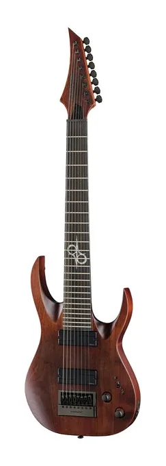 Solar Guitars A1.8AAN inquadrato di fronte su sfondo neutro