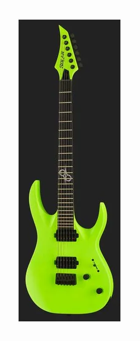 Solar Guitars A2.6 LN, manico e tastiera visti di lato