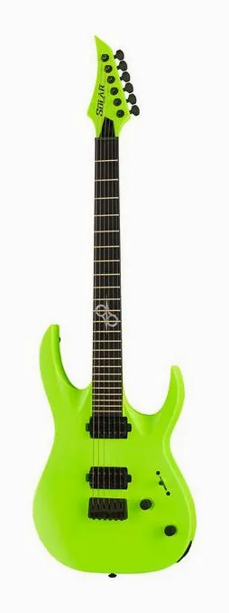 Solar Guitars A2.6 LN in primo piano frontale