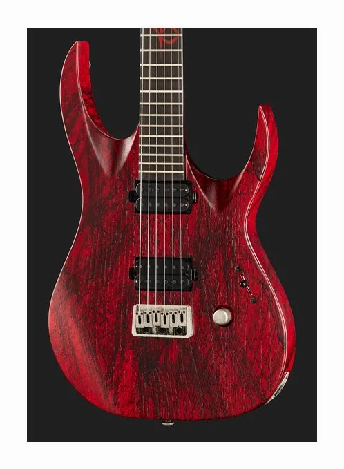 Solar Guitars A2.6Canibalismo+, curve del body viste dall'alto