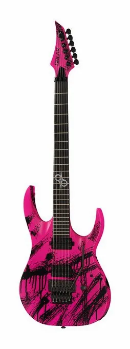 Solar Guitars A2.6FRPN Canibalismo inquadrato di fronte su sfondo neutro