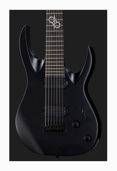 Solar Guitars A2.7C, manico e tastiera visti di lato