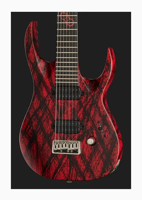 Solar Guitars A2.7Canibalismo+, pickup e manopole dei controlli