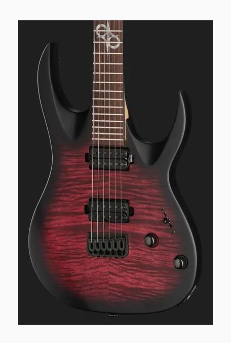 Solar Guitars AB2.6Red Burst Thomann LTD, vista posteriore del corpo