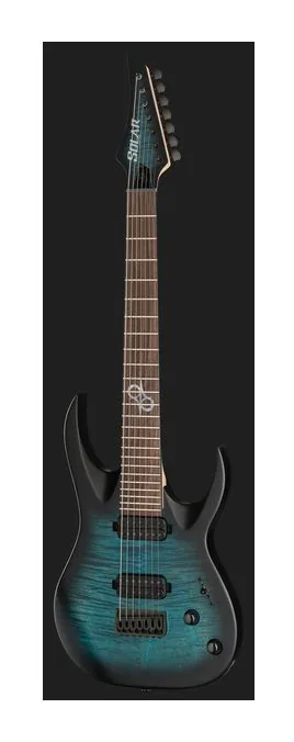 Solar Guitars AB2.7Blue Burst Thomann LTD, profilo laterale del corpo