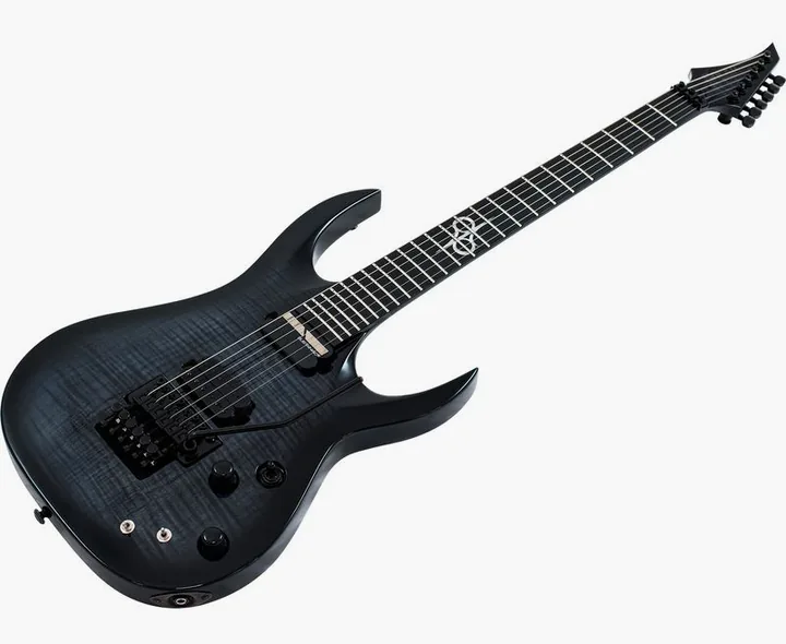 Solar Guitars AC1.6FRFBB Sustainiac+, curve del body viste dall'alto