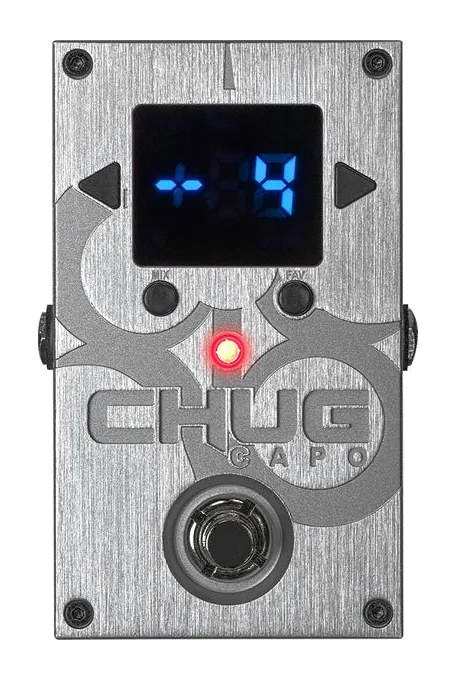 Solar Guitars Chug Capo Pitch Shifter, connettori sul retro dell'unita