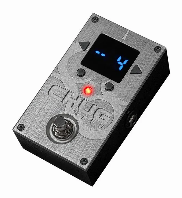 Solar Guitars Chug Capo Pitch Shifter inquadrato di fronte su sfondo neutro
