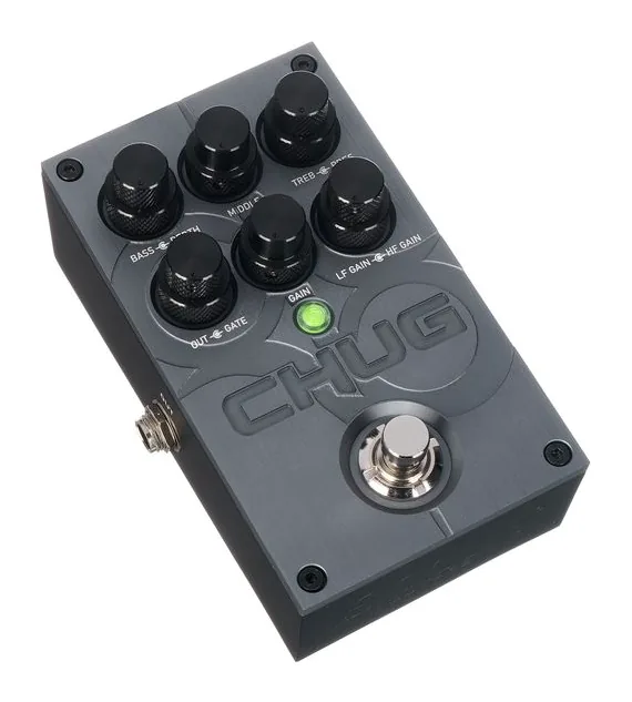 Solar Guitars Chug Pedal, grafica del pannello superiore