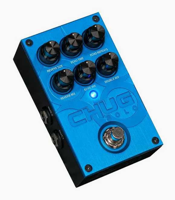 Solar Guitars Chug Solo, manopole viste dall'alto