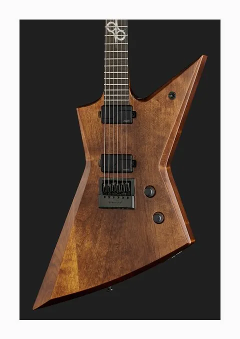 Solar Guitars E1.6AAN Aged Natural Matte, capotasto e prime posizioni della tastiera
