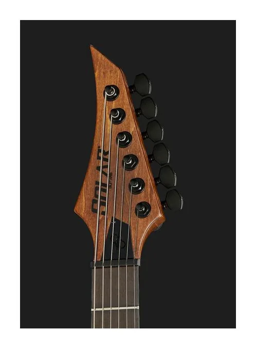 Solar Guitars E1.6AAN Aged Natural Matte, paletta con meccaniche e logo