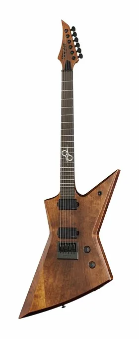 Solar Guitars E1.6AAN Aged Natural Matte visto di fronte