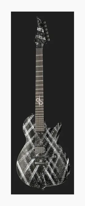 Solar Guitars GC1.6NC Cosmos, curve del body viste dall'alto