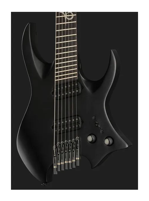 Solar Guitars H2.7C Carbon Black, corpo e verniciatura in primo piano