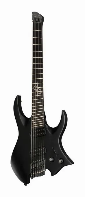 Solar Guitars H2.7C Carbon Black fotografato frontalmente