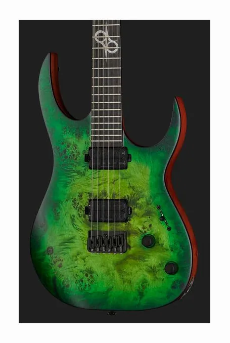 Solar Guitars S1.6HLB, paletta con meccaniche e logo