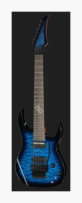 Solar Guitars SBR1.7FRQOB Sustainiac+, manico e tastiera visti di lato
