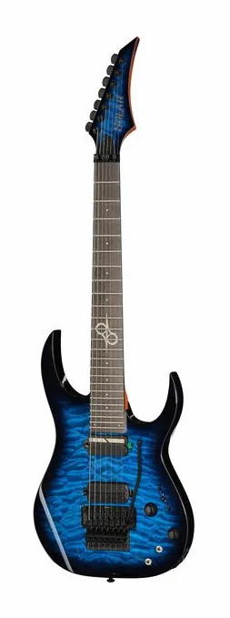 Solar Guitars SBR1.7FRQOB Sustainiac+ in primo piano frontale