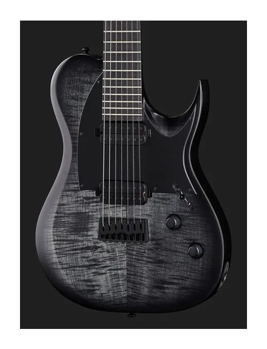 Solar Guitars T2.7FBB-Flame Black Burst, selettore pickup e jack di uscita