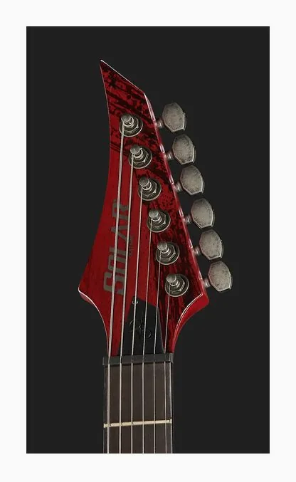 Solar Guitars V2.6Canibalismo+, manico e tastiera visti di lato