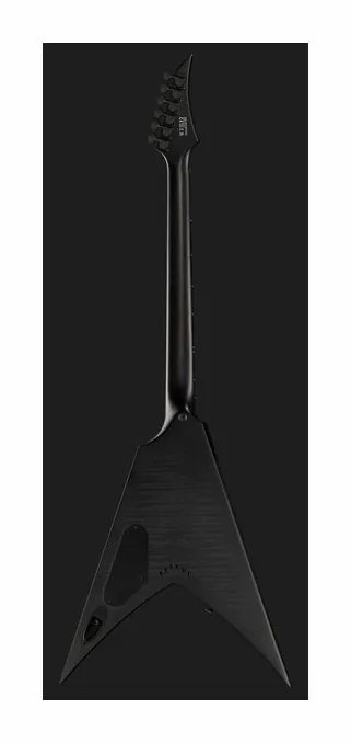 Solar Guitars V2.6FBB Baritone Flame Black, pickup e manopole dei controlli